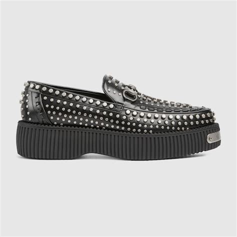 gucci loafer spikes|Gucci creeper loafers.